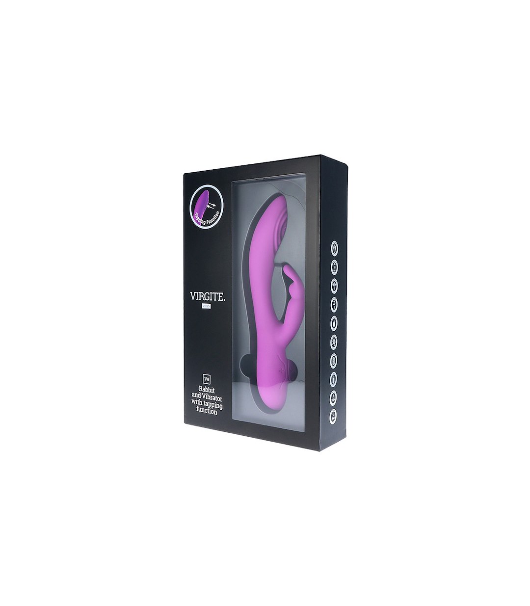 V9 RECHARGEABLE TAPPING VIBRATOR PURPLE — zdjęcie 4