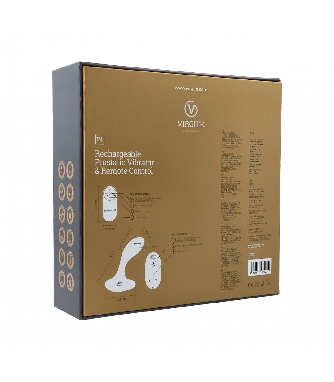 PROSTATIC VIBRATOR P4 W/ REMOTE CONTROL — zdjęcie 3