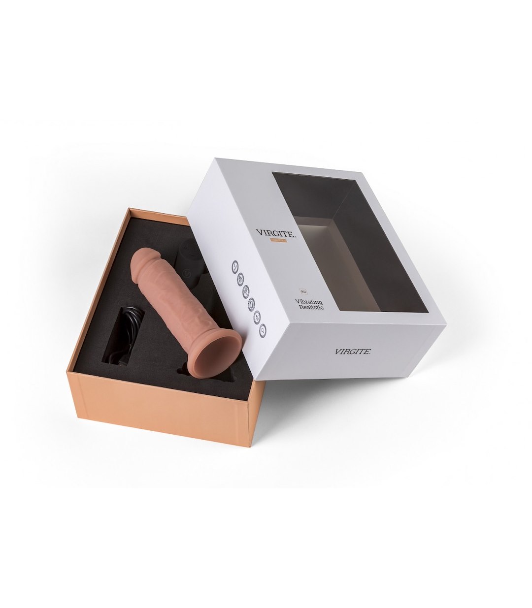 REALISTIC VIBRATOR "R11" FLESH 14.4CM W/ REMOTE CONTROL — zdjęcie 4