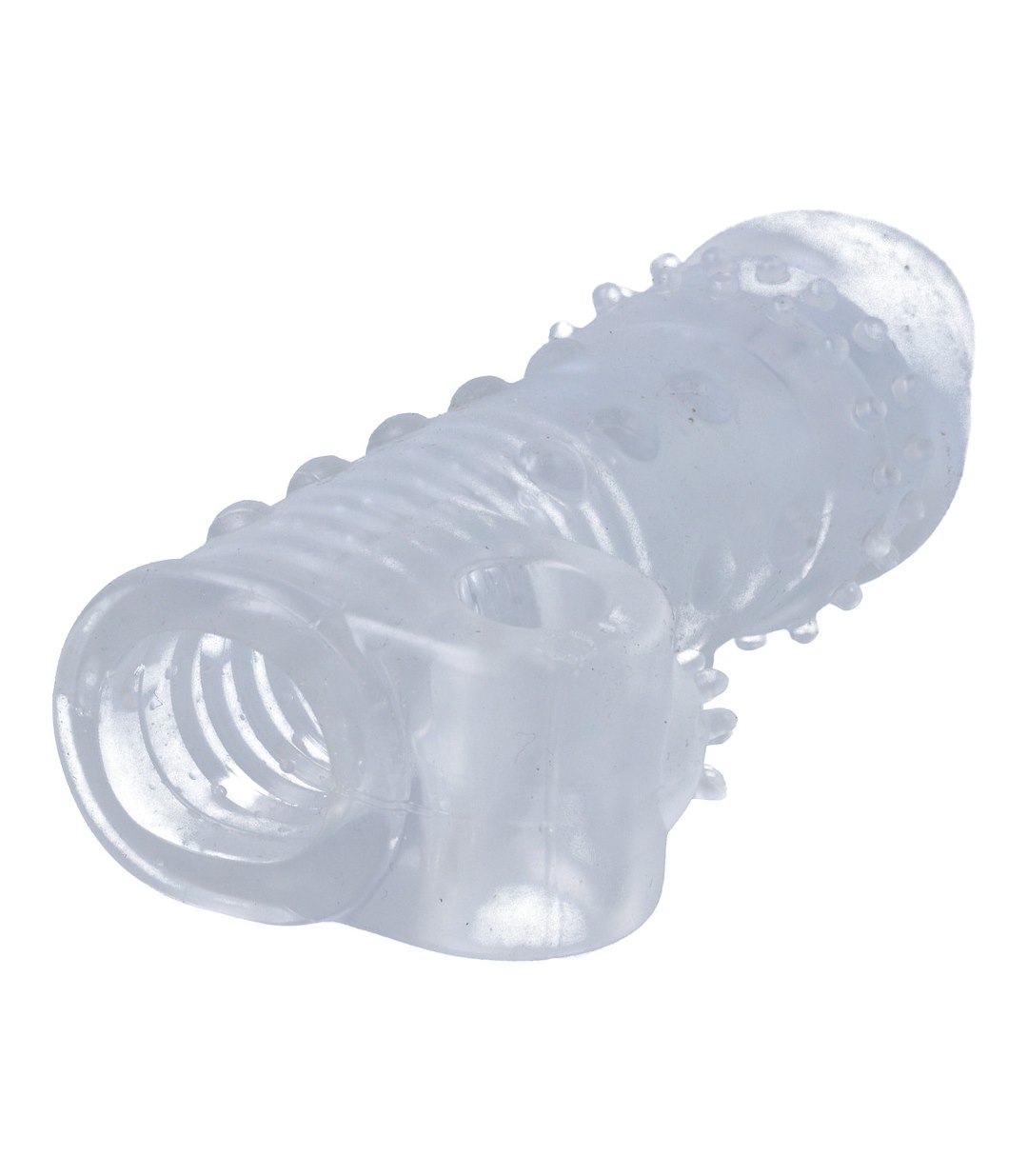 REALISTIC PENIS SHEATH S11 TRANSPARENT 15'5 CM W/ VIBRATION — zdjęcie 4