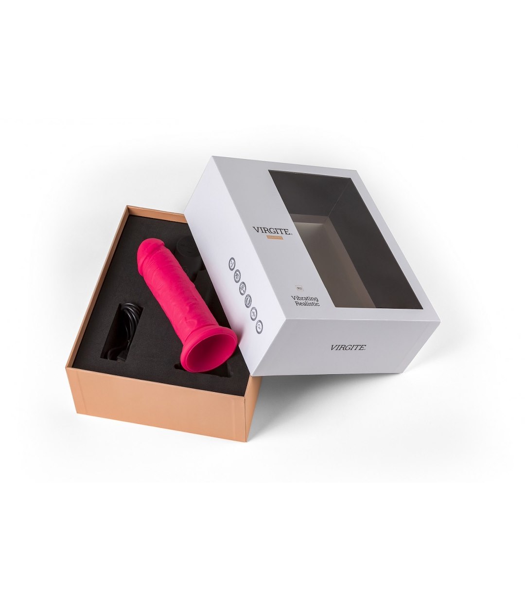 REALISTIC VIBRATOR "R11" PINK 14.4CM W/ — zdjęcie 4
