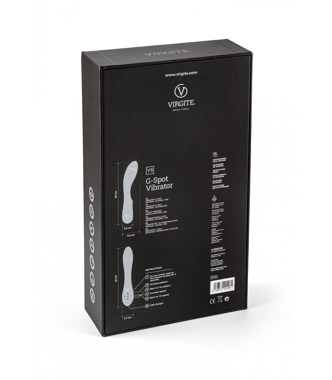 V5 PINK RECHARGEABLE VIBRATOR — zdjęcie 4