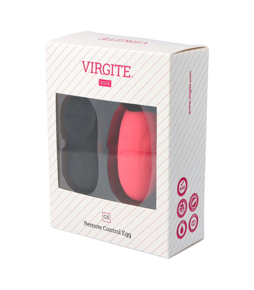 PINK RECHARGEABLE G5 VIBRATING EGG — zdjęcie 4