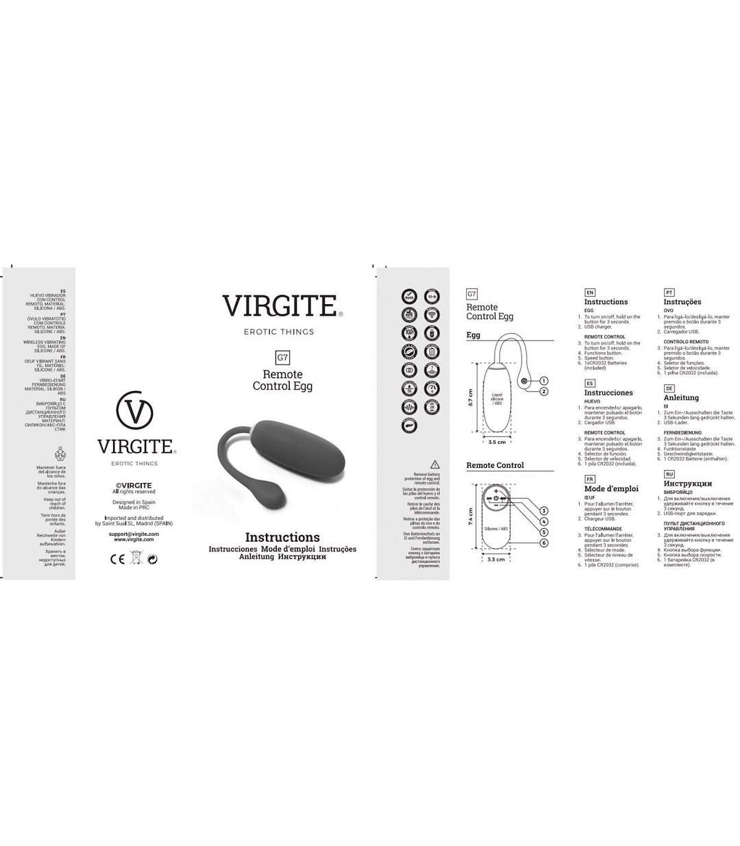G7 RECHARGEABLE PINK VIBRATING EGG — zdjęcie 4