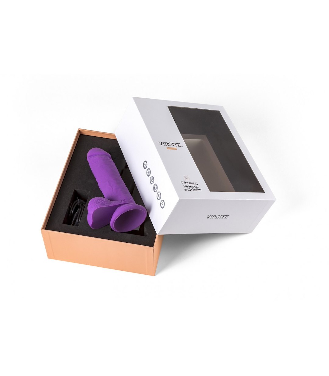 REALISTIC VIBRATOR "R12" PURPLE 14.4CM
W — zdjęcie 5