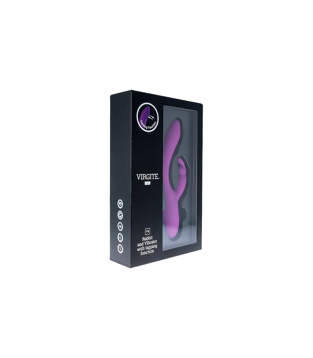 VIRGITE - VIBES - V9 RECHARGEABLE TAPPING VIBRATOR PURPLE