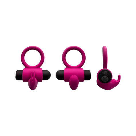 E9 PINK RECHARGEABLE VIBRATING RING