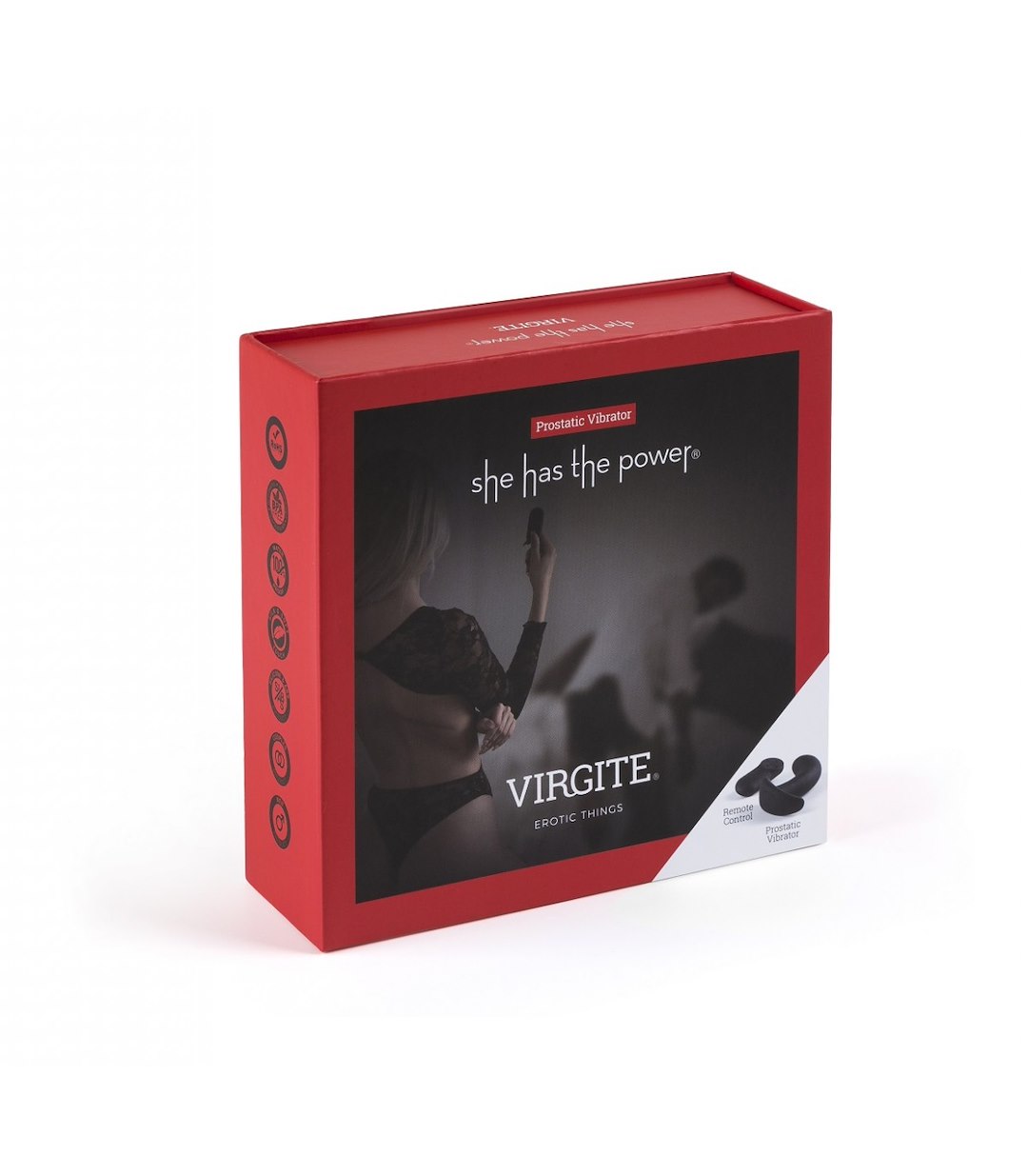 VIRGITE - SHE HAS THE POWER - ERGONOMIC PROSTATE VIBRATOR W/ REMOTE CONTROL