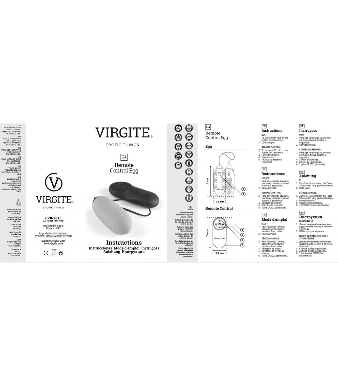 G4 VIBRATOR EGG RECHARGEABLE BLACK — zdjęcie 7