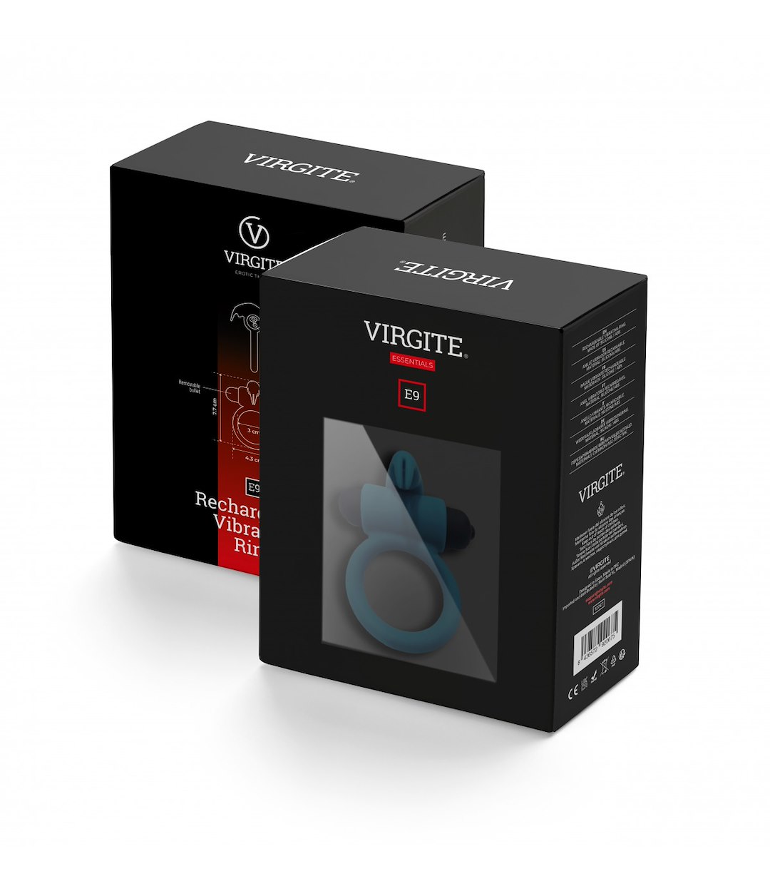 VIRGITE - ESSENTIALS - E9 BLUE RECHARGEABLE VIBRATING RING