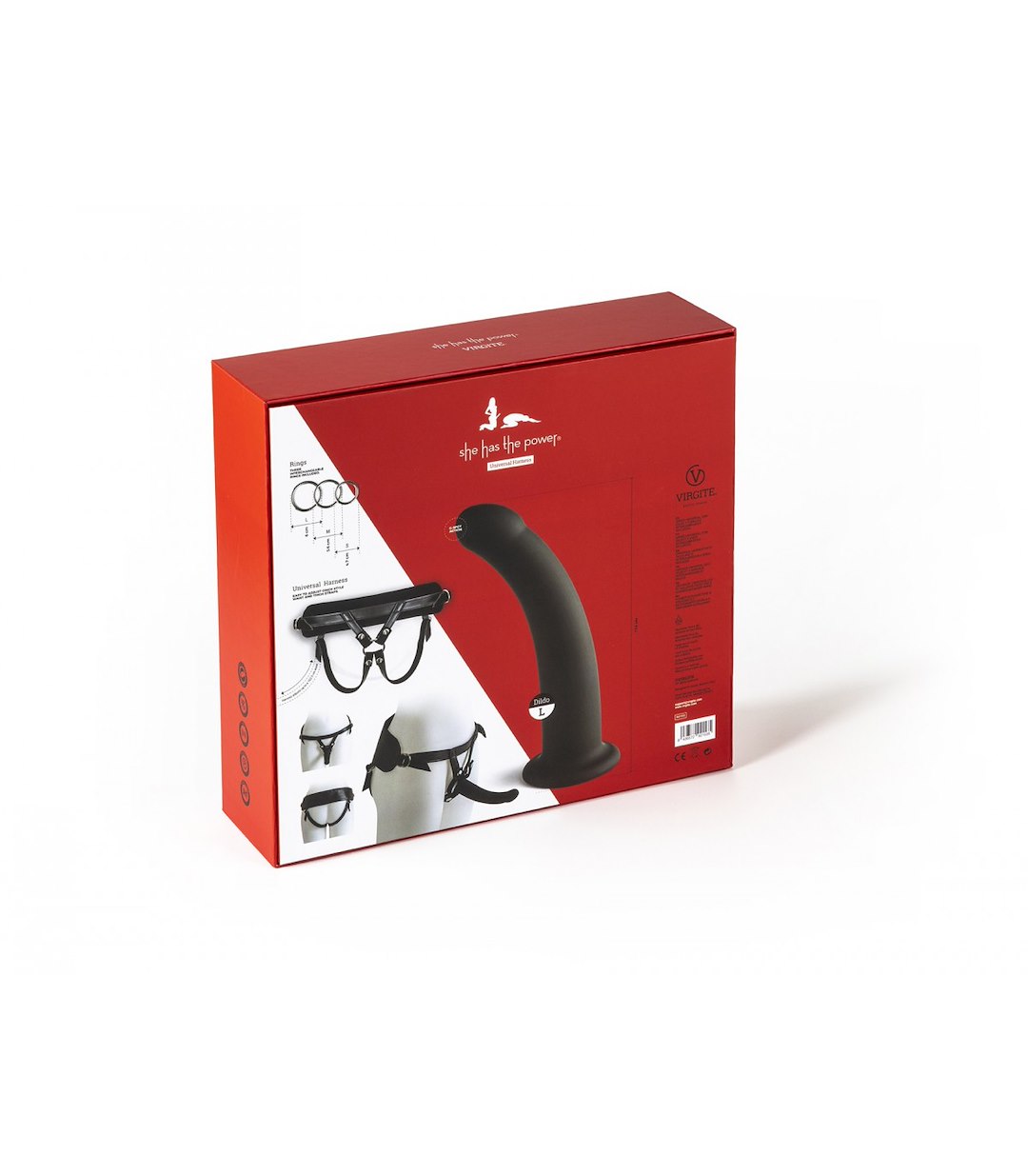 HARNESS WITH BLACK DILDO SIZE L — zdjęcie 7