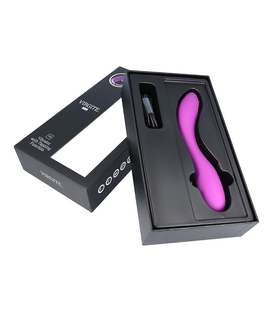 RECHARGEABLE TAPPING VIBRATOR V8 PURPLE — zdjęcie 8