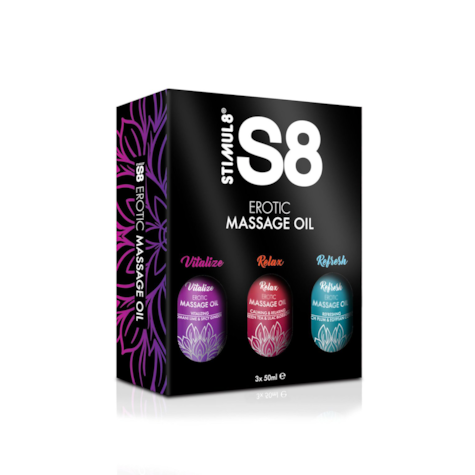 S8 Massage Oil Box 3x 50 ml