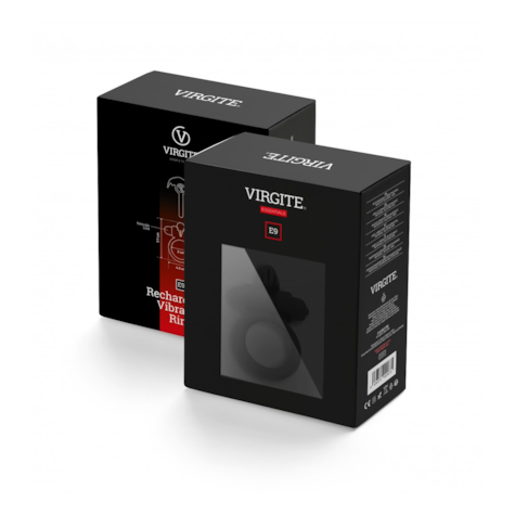 E9 BLACK RECHARGEABLE VIBRATING RING