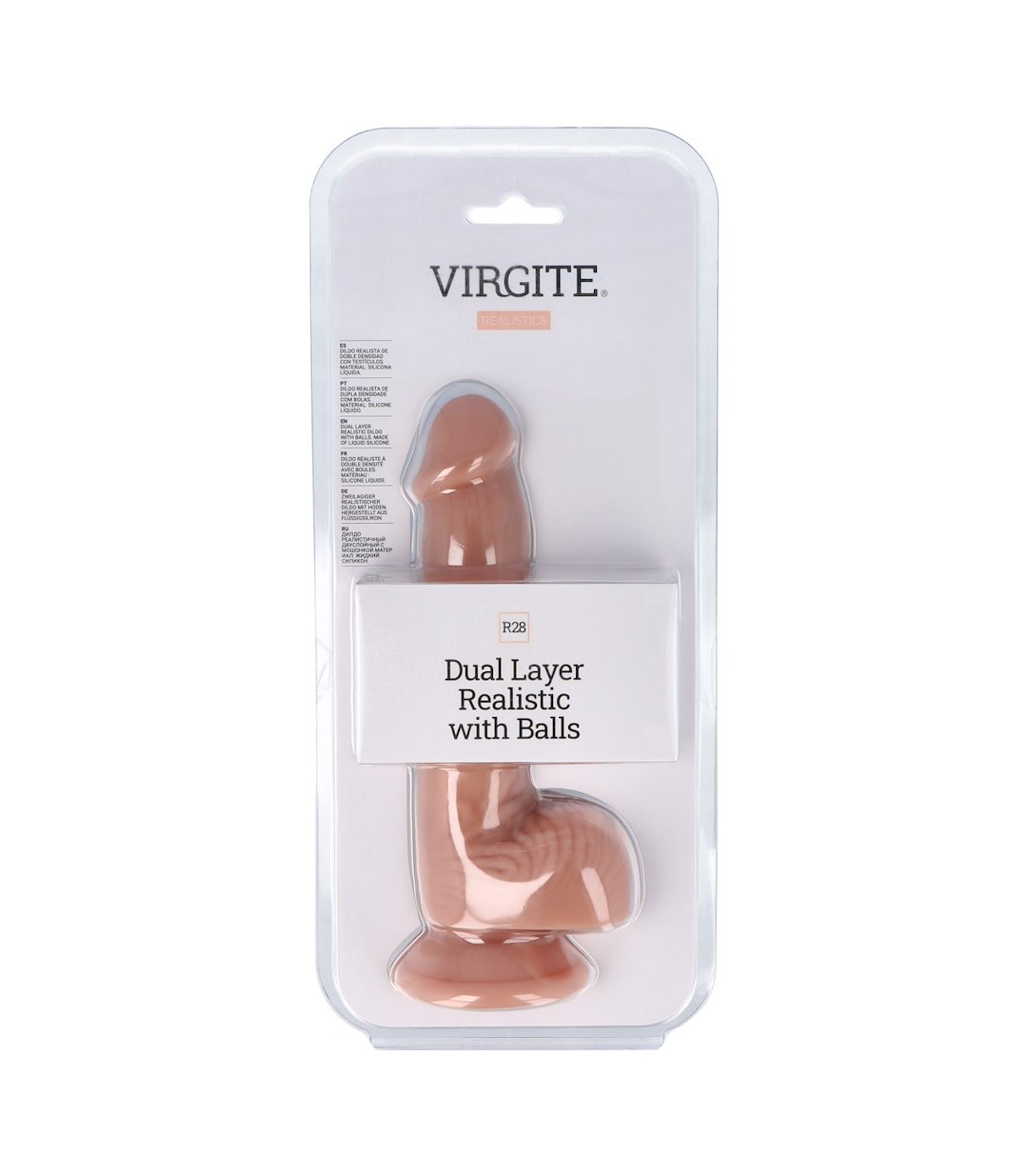 VIRGITE - REALISTICS - DUAL LAYER REALISTIC WITH BALLS 20CM R28