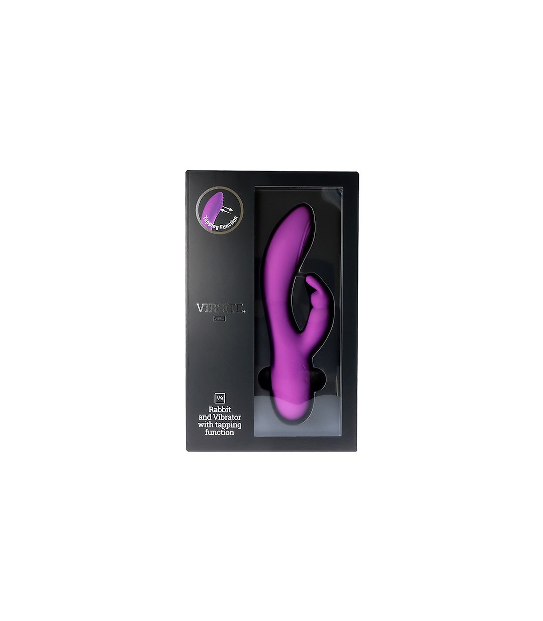 V9 RECHARGEABLE TAPPING VIBRATOR PURPLE — zdjęcie 9