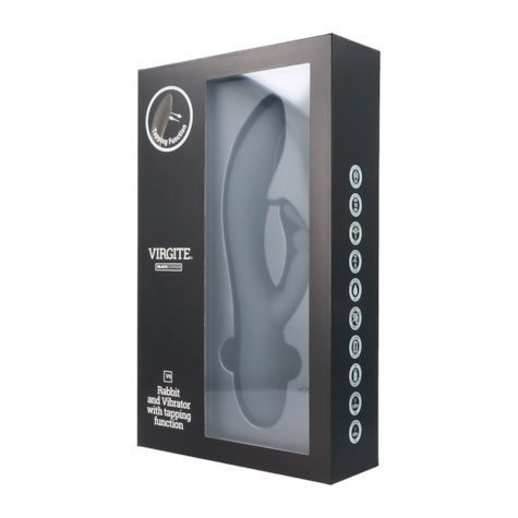 V9 BLACK RECHARGEABLE TAPPING VIBRATOR