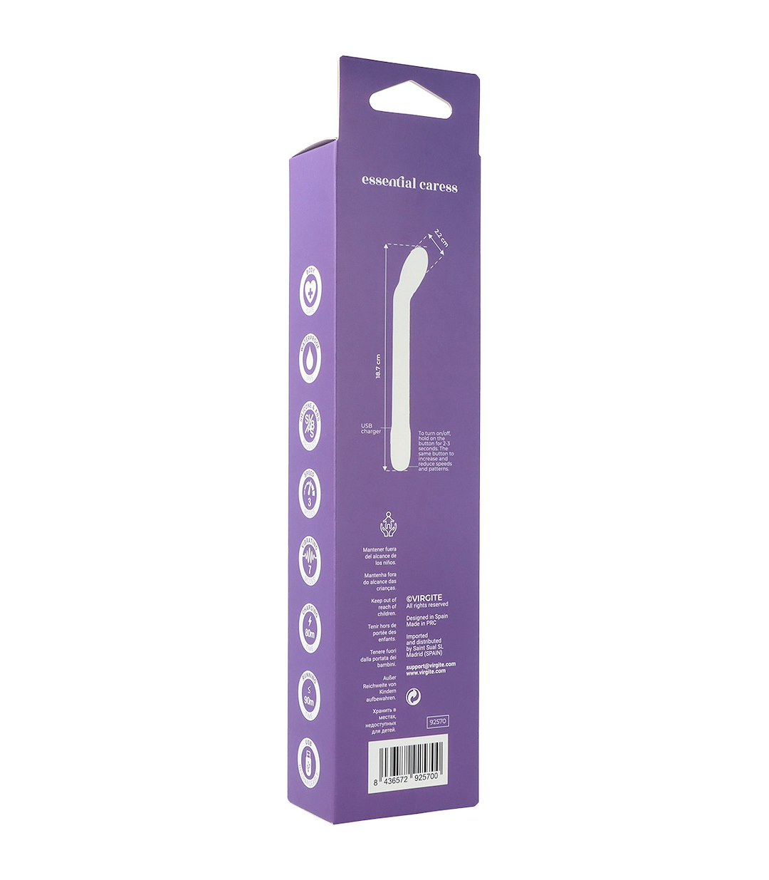 CARESS G-SPOT VIBRATOR PURPLE — zdjęcie 9