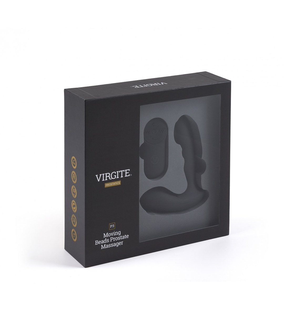 VIRGITE - PROSTATICS - P3 PROSTATE VIBRATOR W/ REMOTE CONTROL