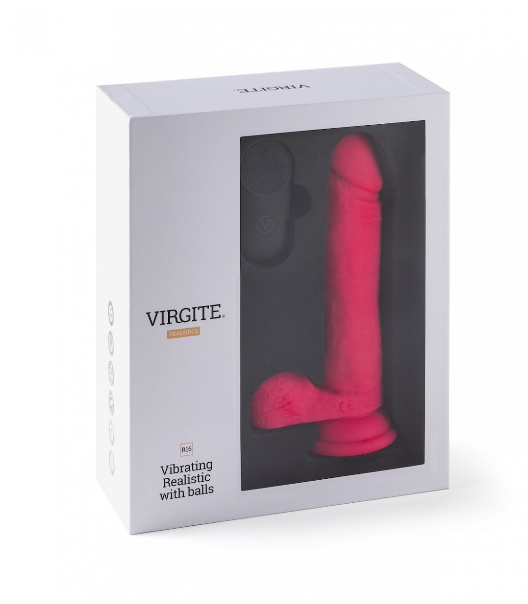 VIRGITE - REALISTICS - REALISTIC VIBRATOR "R16" PINK 16 CM W/ R