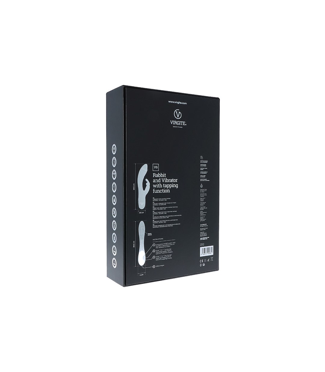 V9 PINK RECHARGEABLE TAPPING VIBRATOR — zdjęcie 10