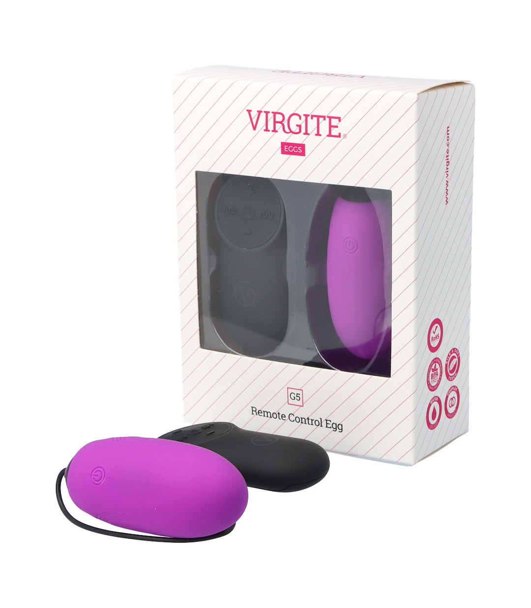 VIRGITE - EGGS - G5 RECHARGEABLE PURPLE VIBRATING EGG