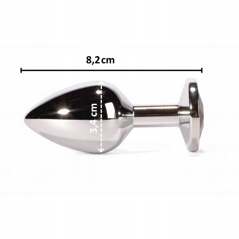 Korek analny Secret Shine Black Jewell 8,2cm X-MEN — zdjęcie 5