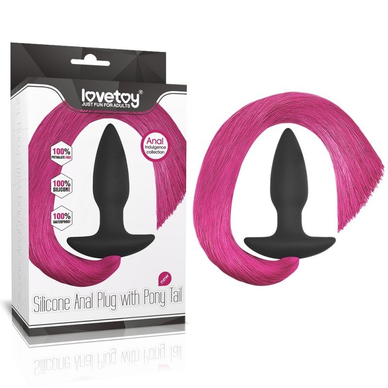 Korek analny silikonowy z ogonem 12 cm Lovetoy