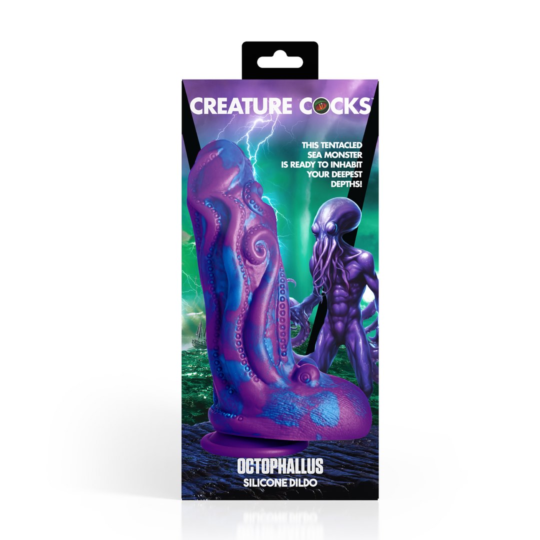 Octophallus - Silicone Dildo - Purple/Blue — zdjęcie 3