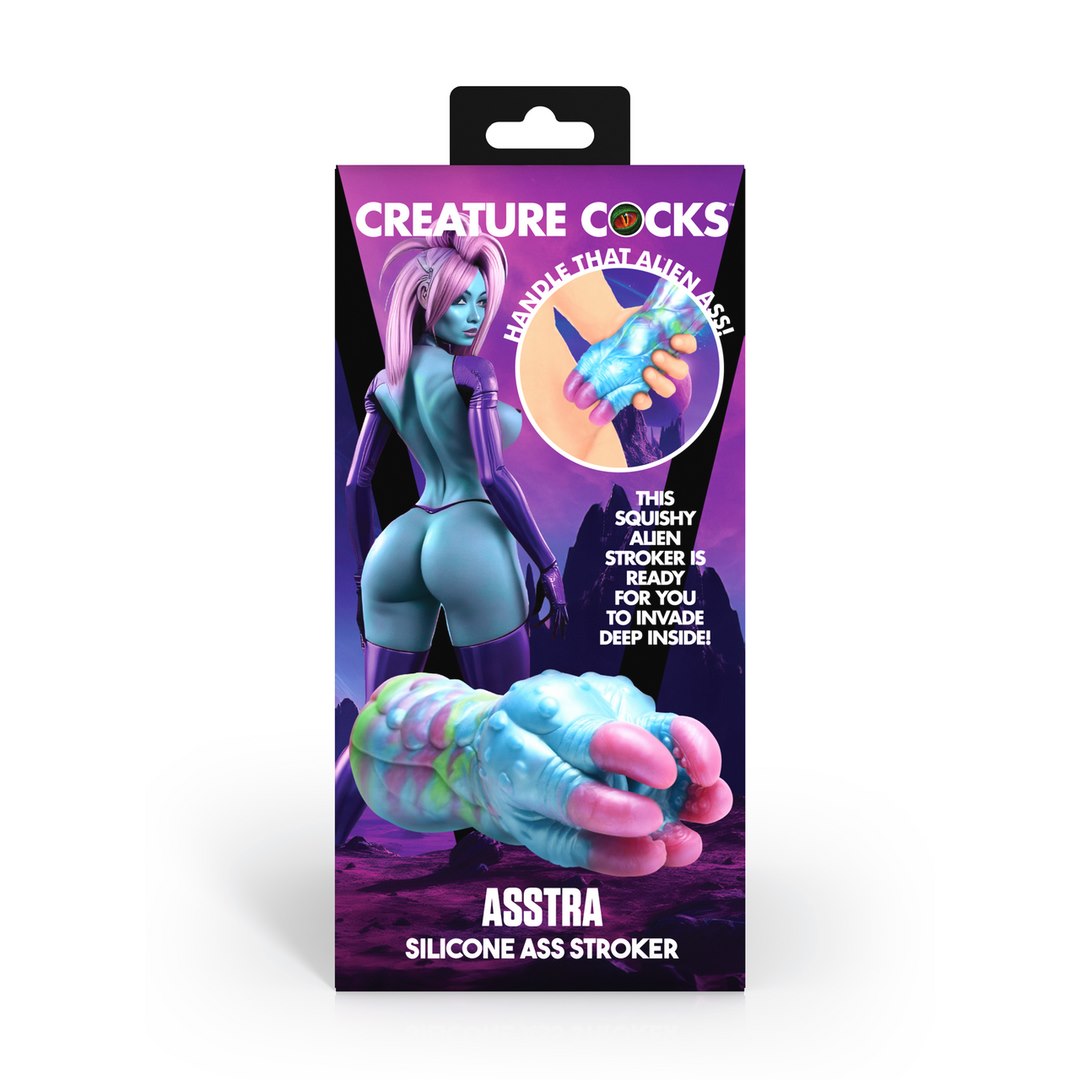 Asstra - Silicone Ass Stroker - Blue/Purple — zdjęcie 3