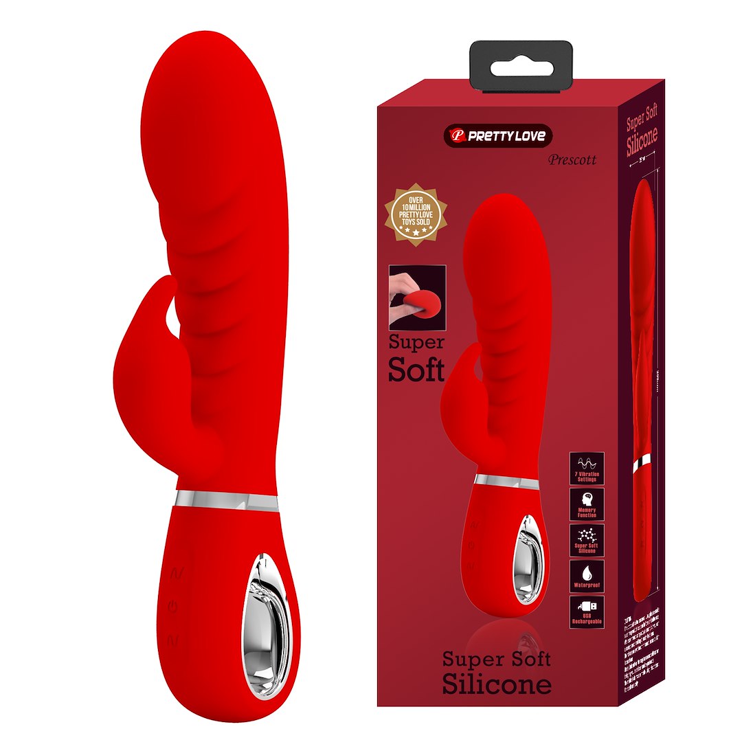 Wibrator Prescott Red 20cm Pretty Love — zdjęcie 8