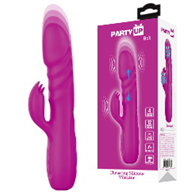 Bob Wibrator króliczek z funkcją rotacji i pchnięć podwójna stymulacja