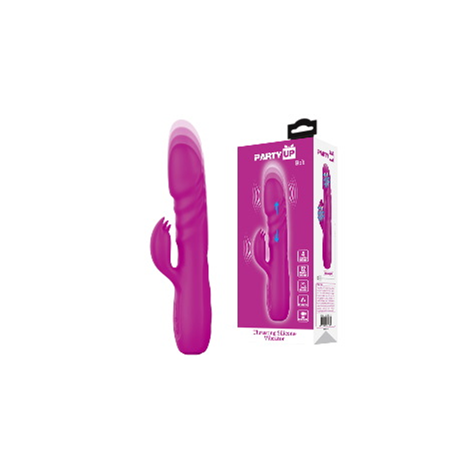 Bob Wibrator króliczek z funkcją rotacji i pchnięć podwójna stymulacja