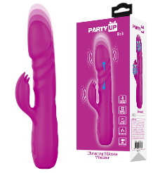 Bob Wibrator króliczek z funkcją rotacji i pchnięć podwójna stymulacja