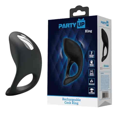 king wibrujący silikonowy pierścień