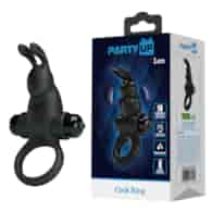 Larry Wibrujący pierścień erekcyjny króliczek