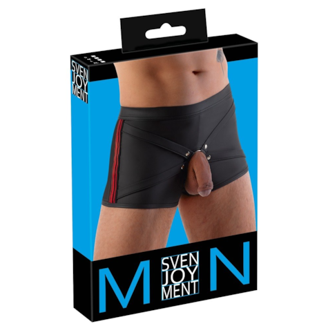 M. Pants black/red L