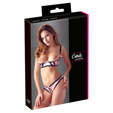 Zestaw bielizny satynowy „Rose” 75B/S