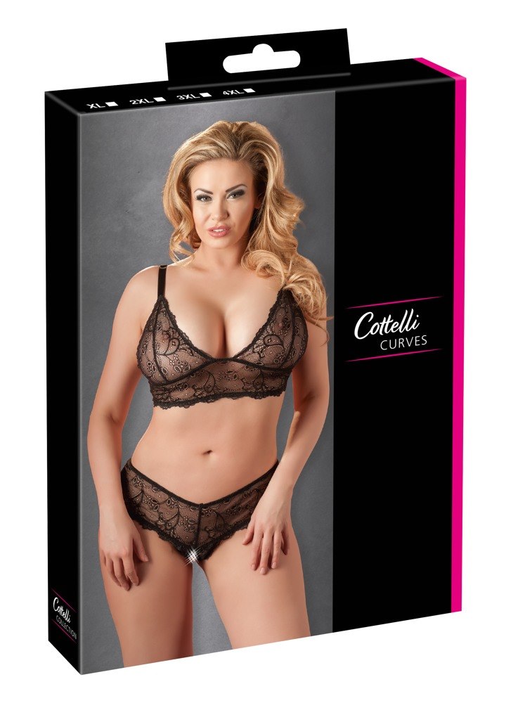 Cottelli Curves - Komplet bielizny XL