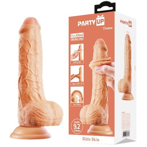 Thomas realistyczne dildo z przyssawką