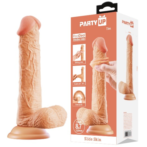 Tim  realistyczne dildo z przyssawką