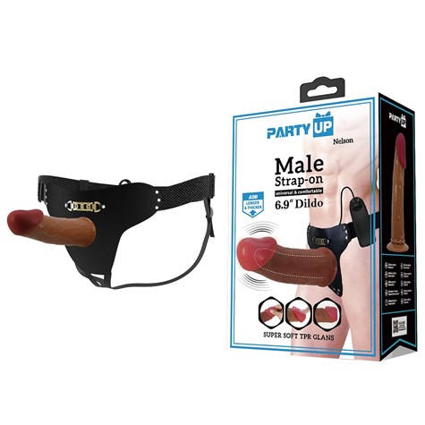 Nelson proteza penisa strap on z wibracjami