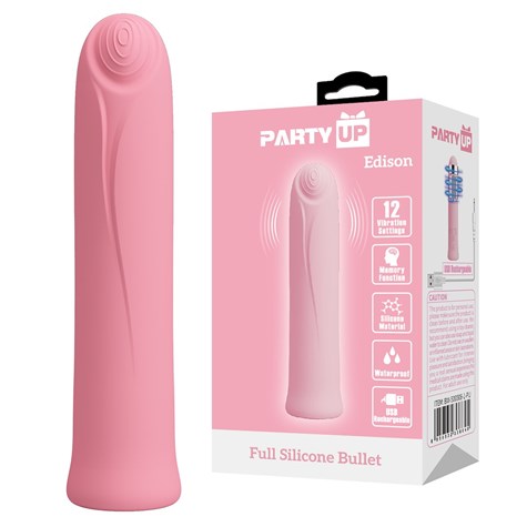 Edison mini wibrator 10,3 cm różowy