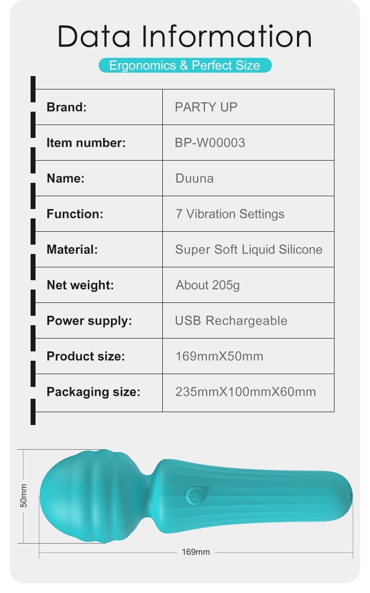 Duuna wibrator różdzka super soft zielony — zdjęcie 3