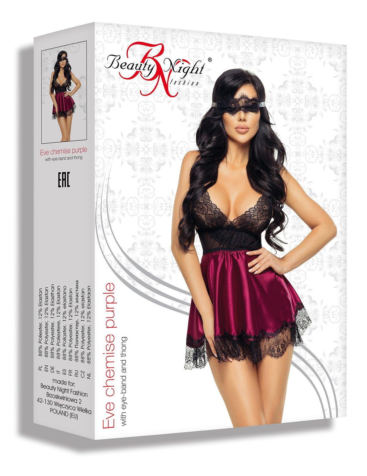 Eve chemise with mask purple — zdjęcie 2