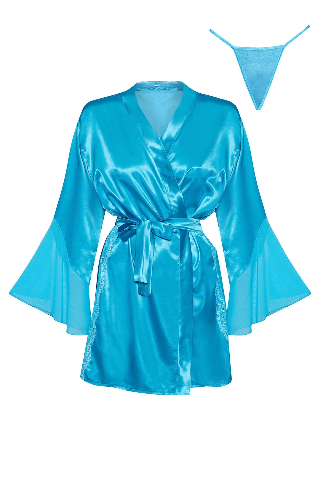Marlene peignoir turquoise — zdjęcie 6