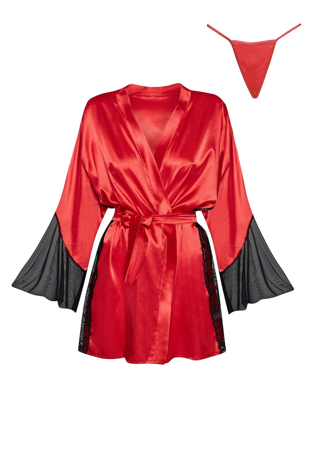 Sara peignoir red — zdjęcie 5