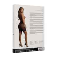 High-Waist Fishnet Skirt - One Size - Black