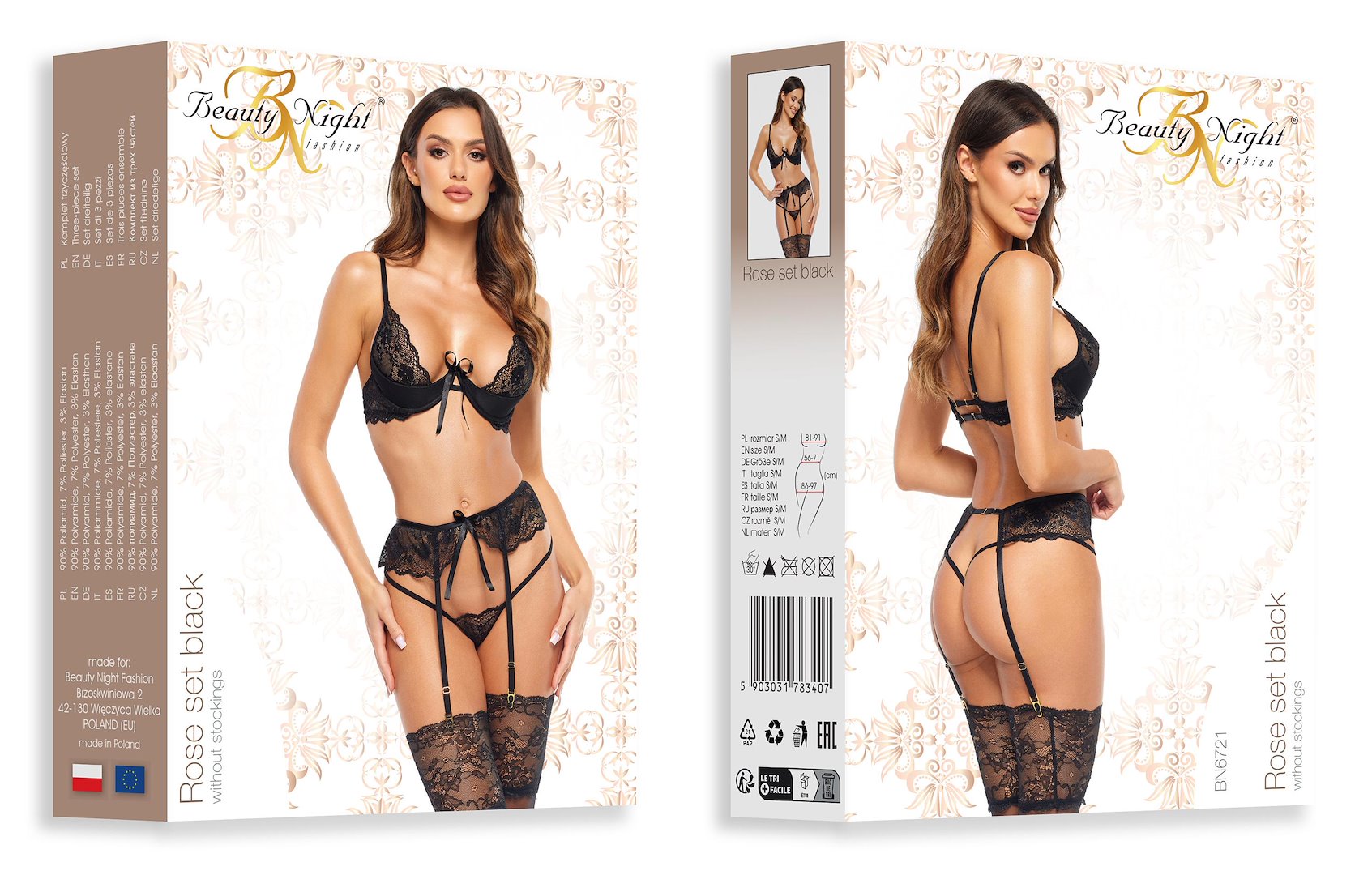 Rose set black — zdjęcie 9