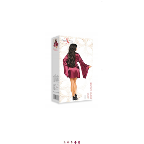 Samira peignoir burgundy